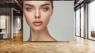 Female Beauty. Clear Skin and Facial Treatment in Cosmetology Spa Wall mural