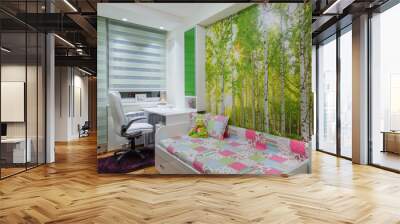 children's room with wallpaper mural photo Wall mural