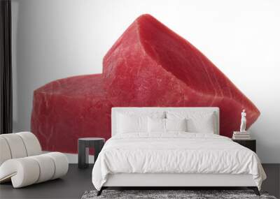  Slices of raw tuna fish meat Wall mural