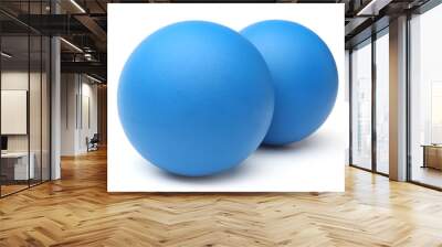 Blue squash balls Wall mural