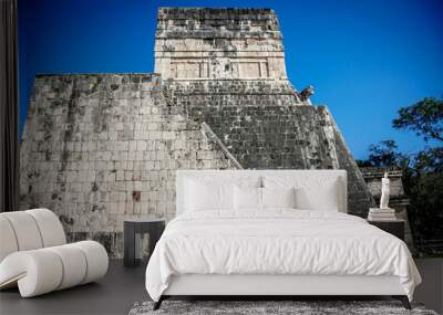 an altar in Chichen Itza, Yucatan, Mexico Wall mural