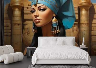 queen in Pharaonic Wall mural