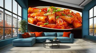 korean Tteokbokki created with Generative AI technology Wall mural