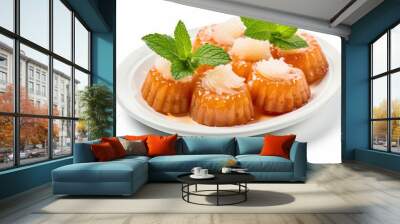 Thai sweet dessert isolated Wall mural