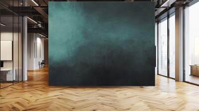 Green blue abstract deep water background Wall mural