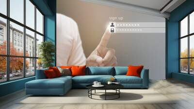 Business man   Sign Up or log in Username Password Wall mural