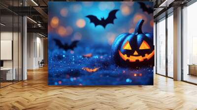 Happy Halloween holiday spooky scary background Wall mural