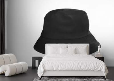 black bucket hat PNG transparent Wall mural