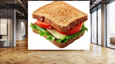 brown bread sandwich Wall mural