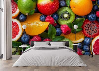 fruit salad mix Wall mural