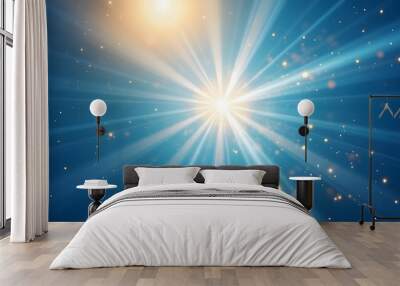 Radiant Burst of Light background
 Wall mural