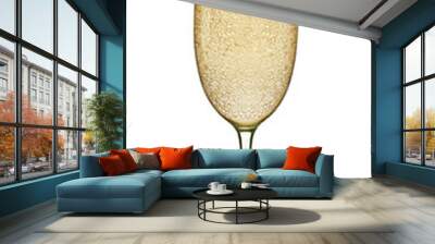 Glass of champagne isolated. Png transparency Wall mural