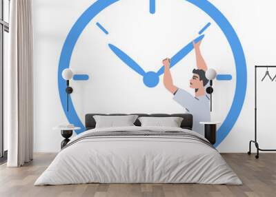 Time illustration Wall mural