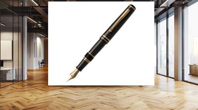 A fountain pen with a touch of classic isolated on transparent background Wall mural