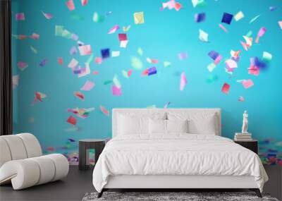 Colored confetti Wall mural