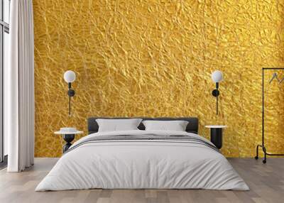 Gold Paper wrinkled background Wall mural