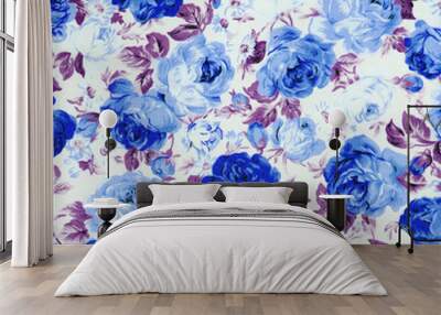 Rose Fabric background,vintage colour effect Wall mural