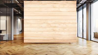 Wood wall  plank brown nature  texture background Wall mural