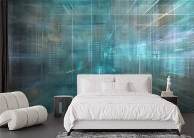 digital technology abstract background. science, futuristic, energy, digital screen. Wall mural