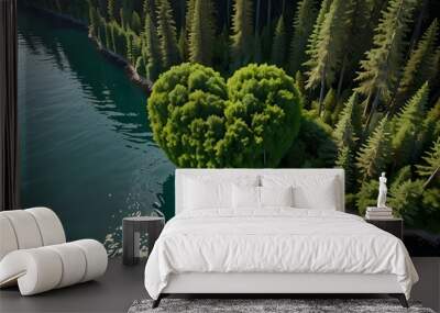 The heart of nature. Wall mural