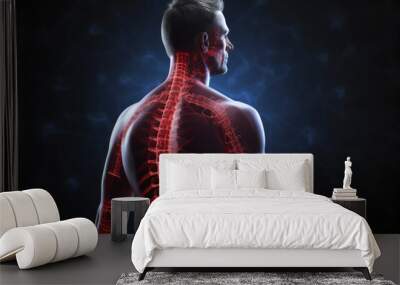 back side lumbar human body spine Wall mural