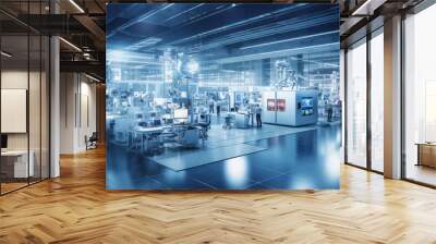 Modern electronic gadget manufacture unit Wall mural