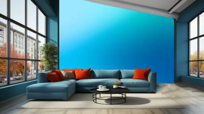 Abstract color gradient vignette blue color gradient background design. Wall mural