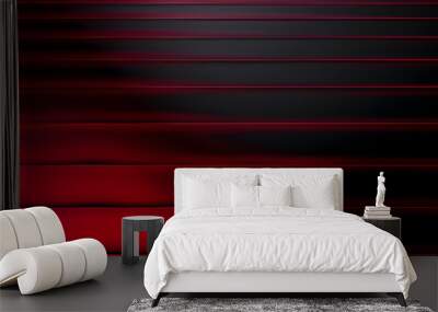 abstract red and black are light pattern with the gradient is the with floor wall metal texture soft tech diagonal background black dark sleek clean modern. Wall mural