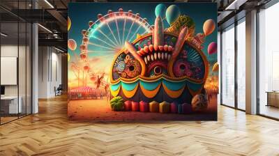 carnival festival background Wall mural