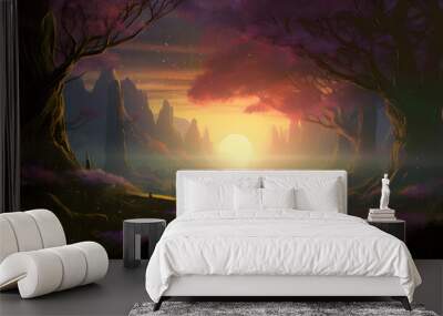 Dawn's Enchantment, Wall mural