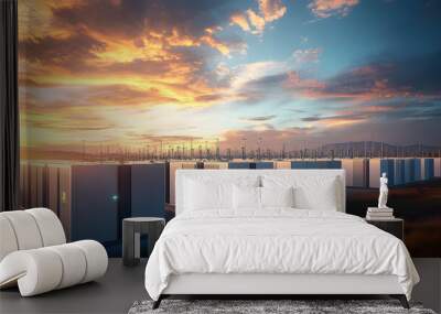 facility battery energy storage Wall mural