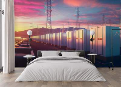 facility battery energy storage Wall mural