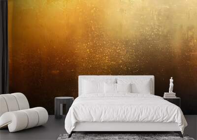 Grainy gradient background gray brown golden yellow glowing light dark noise texture banner poster backdrop design Wall mural