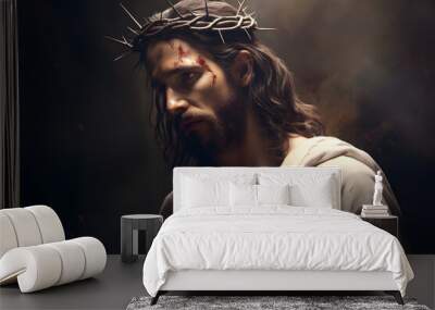 Jesus Christ, Savior of mankind. Wall mural