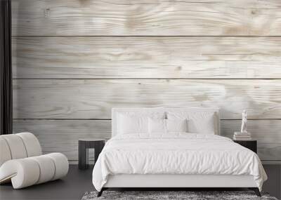 light oak wood with white paint texture background Wall mural