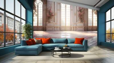 Luxury Palace Interior. Palace Interior background Wall mural