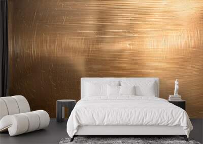 metal brushed bronze wide textured plate or plaque Wall mural