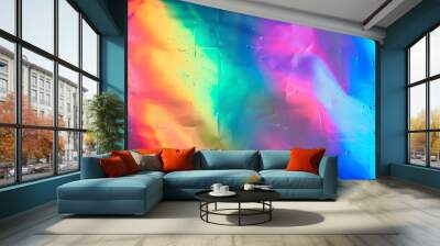 neon rainbow background overlay Wall mural