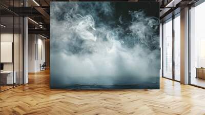 overlays air smoke Fog white exhaust stream vapour atmosphere swirl trick elegant blow fluffy smoking glow decoration smoky smog smokey misty haze spray effect background light abstract Wall mural