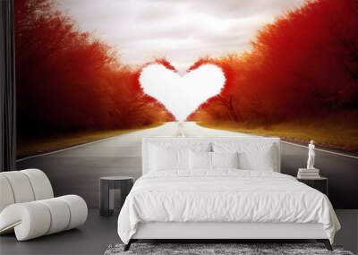 road to love Wall mural