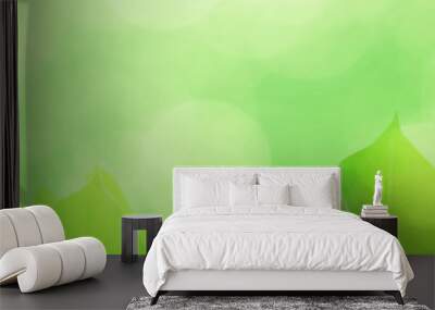 green leave with empty background Wall mural