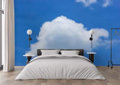 white cloud in the blue sky Wall mural