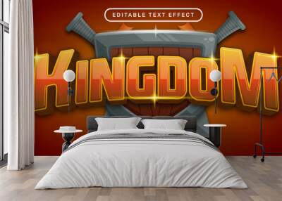 kingdom 3d text effect and editable text effect Wall mural