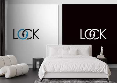 lock logo concepts company logo close design inspiration
 Wall mural