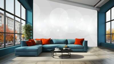 simple gray blurry light particle abstract background Wall mural