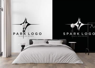 spark logo graphic vector icon	 Wall mural