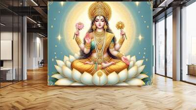 Goddess Lakshmi Wall mural