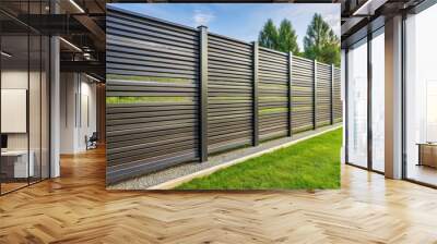 Aerial metal fence for yard Wall mural