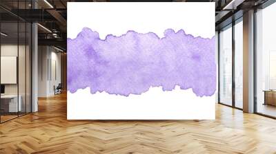 Abstract watercolor painting wallpaper. Hand painted purple shades watercolor background.
 Wall mural