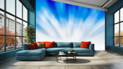 Blue motion background Wall mural